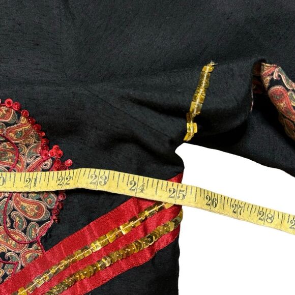 Choices Women's Jacket Shacket Sequined Embellished Asian Appliques Size 1X - Picture 8 of 10